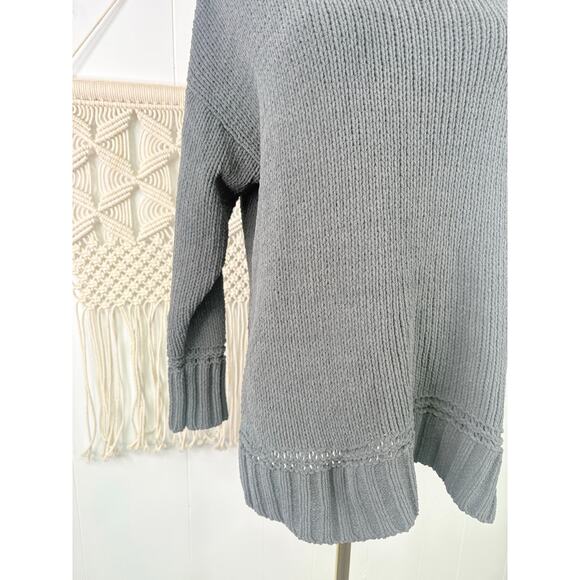 Aerie Gray Sunset Chenille Oversized Turtleneck Sweater XS - Picture 4 of 8